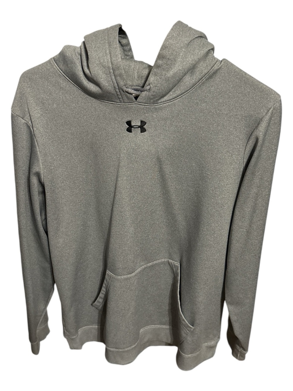 Under Armour Men’s Heather Gray Hoodie with Front Pocket